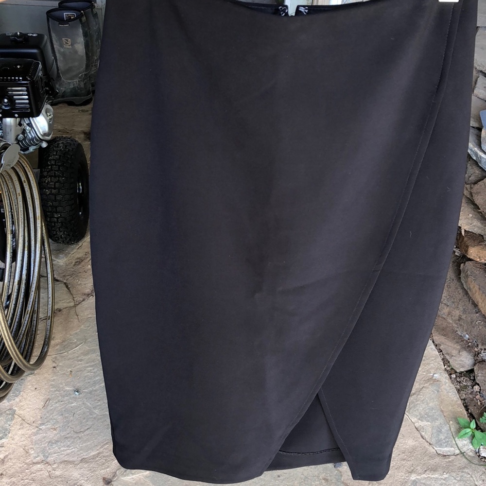 Express wrap/pencil skirt - Black - 2